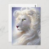 Sublimation White Lion Postkarte (Vorne/Hinten)