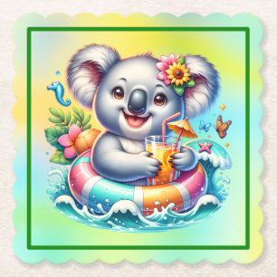 Sublimations-Clipart Sommer Koala-97702 Untersetzer