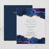 Sublime Agate Blue Gold WEDDING SUITE (Vorne/Hinten)
