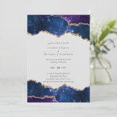 Sublime Agate Blue Gold WEDDING SUITE (Stehend Vorderseite)