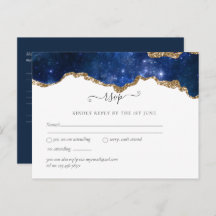 Sublime Agate Blue Gold WEDDING SUITE