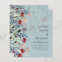 Sublime Burgundy Blue Wildblumen Wedding Elegant