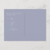 Sublime DUSTY BLUE Floral Wedding Suite Postkarte (Rückseite)