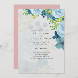 Sublime Dusty Blue Flowers Sage Green Wedding