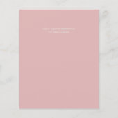 Sublime Dusty Blue Flowers Sage Green Wedding (Rückseite)