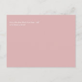 Sublime Dusty Blue Flowers Sage Green Wedding Postkarte (Rückseite)