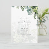 Sublime Dusty Blue GREENERY Eucalyptus WEDDING (Stehend Vorderseite)