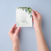 Sublime Dusty Blue GREENERY Eucalyptus WEDDING Flyer (Gruppe)