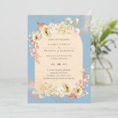 Sublime Dusty Blue Peach Wedding (Stehend Vorderseite)
