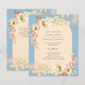 Sublime Dusty Blue Peach Wedding (Vorne/Hinten)