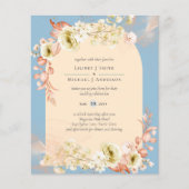 Sublime Dusty Blue Peach Wedding (Vorderseite)