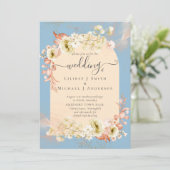 Sublime Dusty Blue Peach Wedding (Stehend Vorderseite)