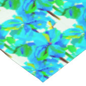 Sublime Himalayan Poppy Aqua Green Floral Muster Tischdecke (Schrägansicht)