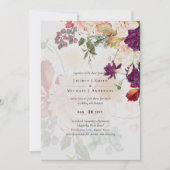 Sublime Mulberry orange Floral Wedding Suite (Vorderseite)
