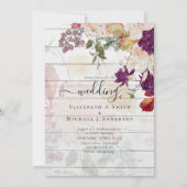 Sublime Mulberry orange Floral Wedding Suite (Vorderseite)