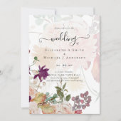 Sublime Mulberry orange Floral Wedding Suite (Vorderseite)