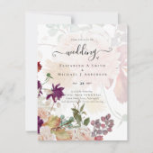 Sublime Mulberry orange Floral Wedding Suite (Vorderseite)