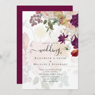 Sublime Mulberry orange Floral Wedding Suite