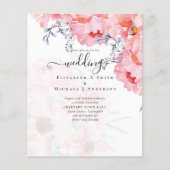 Sublime rosa Blütenblüten - HAUSHALTSPLAN (Vorderseite)