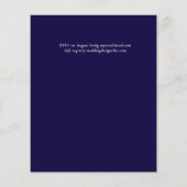 Sublime rosa Blütenblüten - HAUSHALTSPLAN (Rückseite)