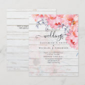 Sublime rosa Blütenblüten - HAUSHALTSPLAN (Vorne/Hinten)