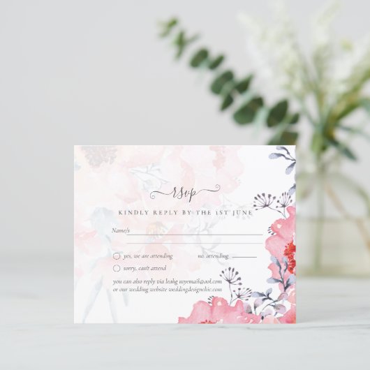 Sublime rosa Blütenblüten - HAUSHALTSPLAN (Stehend Vorderseite)