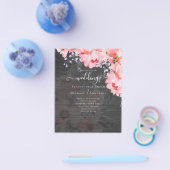 Sublime rosa Blütenblüten - HAUSHALTSPLAN Flyer (Einzeln)