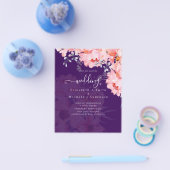 Sublime rosa Blütenblüten - HAUSHALTSPLAN Flyer (Einzeln)