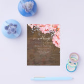 Sublime rosa Blütenblüten - HAUSHALTSPLAN Flyer (Einzeln)