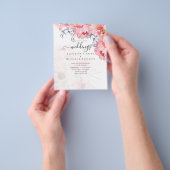 Sublime rosa Blütenblüten - HAUSHALTSPLAN Flyer (Gruppe)