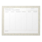 Sublime Scallops (Icing) Wochenplaner Notepad Notizblock (Vorderseite)