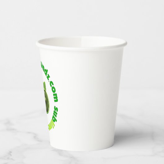 Sublime Soundz Circular Logo-Tasse Pappbecher (Links)