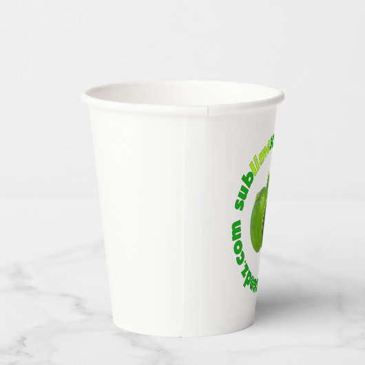 Sublime Soundz Circular Logo-Tasse Pappbecher (Rechts)