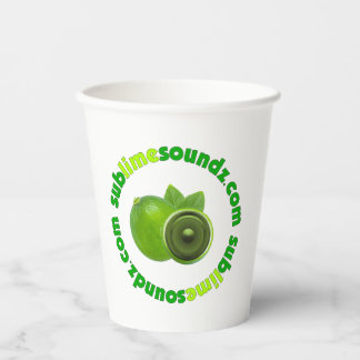 Sublime Soundz Circular Logo-Tasse Pappbecher