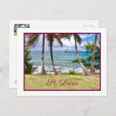 Sublime St. Lucia Postkarte (Vorne/Hinten)