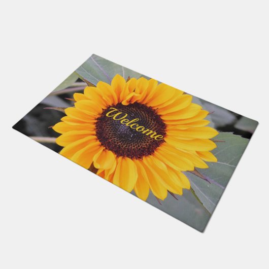 Sublime Sunflower Door Mat Fußmatte (Schrägansicht)