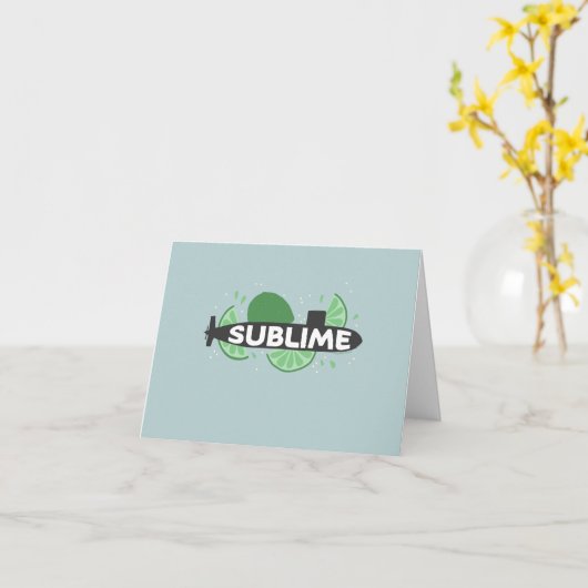 Sublime - U-Boot-Karte Karte (Gelbe Blume)