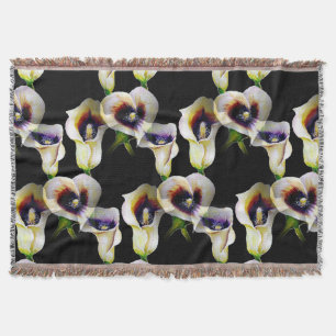 Sublime Watercolor Arum Calla Lilies Decke