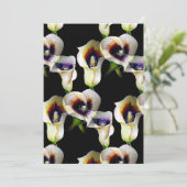 Sublime Watercolor Arum Calla Lilies Karte (Stehend Vorderseite)