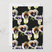 Sublime Watercolor Arum Calla Lilies Karte (Rückseite)