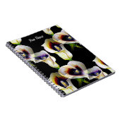 Sublime Watercolor Arum Calla Lilies Notizblock (Rechte Seite)