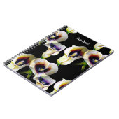 Sublime Watercolor Arum Calla Lilies Notizblock (Linke Seite)