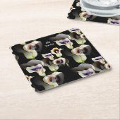 Sublime Watercolor Arum Calla Lilies Rechteckiger Pappuntersetzer (angewinkelt)