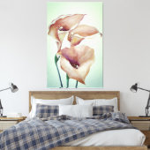 Sublime Watercolor Calla Lilies Leinwanddruck (Insitu (Schlafzimmer))
