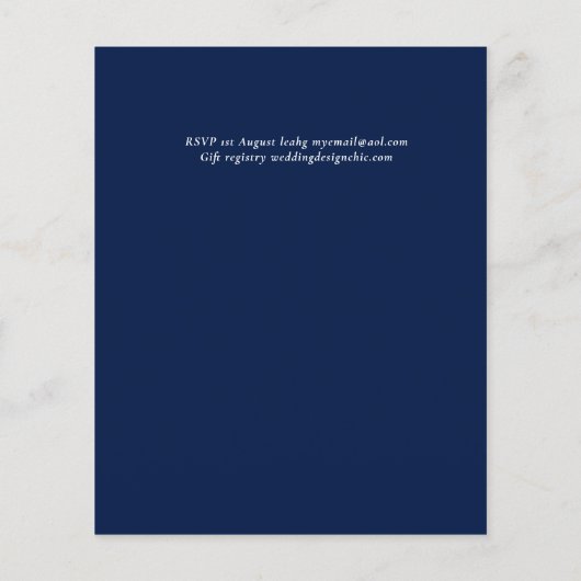 Sublime Wedding Suite - White Roses Flyer (Hinten)