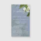 Sublime Wedding Suite - White Roses Magnetkarte (Vorderseite)