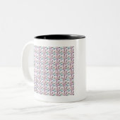 Subliminal Stereogram Text Message Ich bin stark Zweifarbige Tasse (Vorderseite Links)