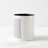 Subliminal Stereogram Text Message Ich bin stark Zweifarbige Tasse (Mittel)