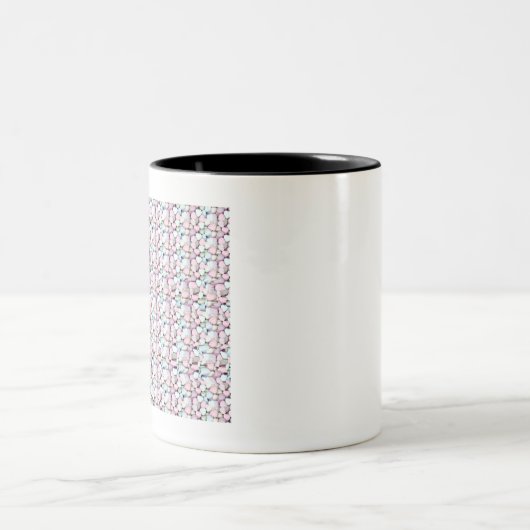 Subliminal Stereogram Text Message Ich bin stark Zweifarbige Tasse (Mittel)