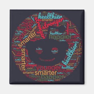 Subliminal Word Art to reddit social icon Magnet